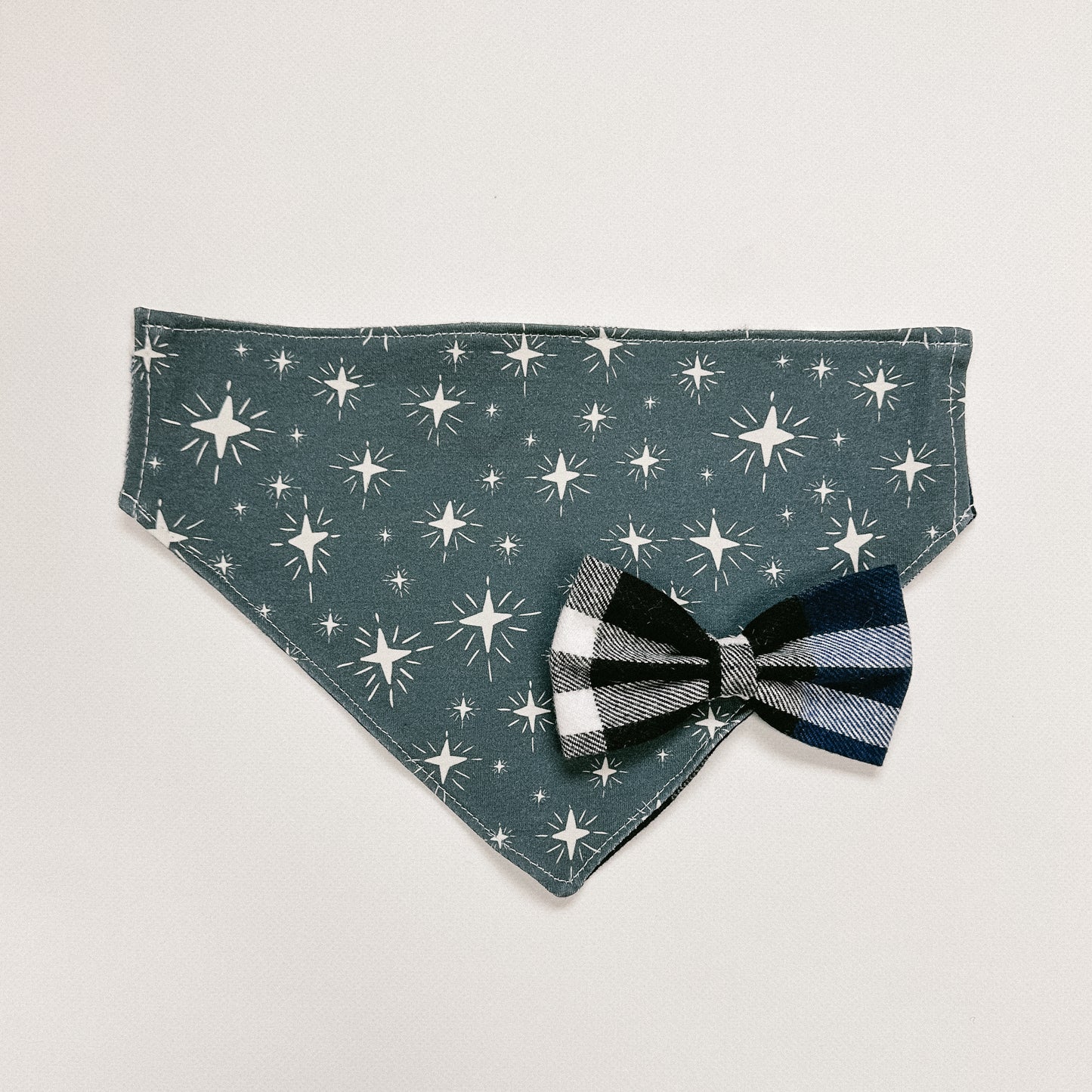 Flannel Blues Bow Tie