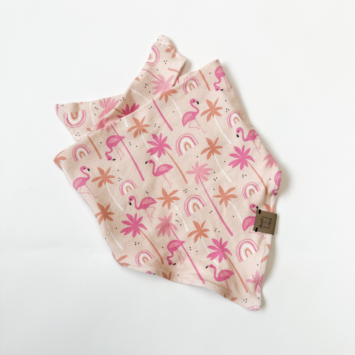 Flamingos + Palms Dog Bandana – Let’s Flockin’ Party and Flamingle!