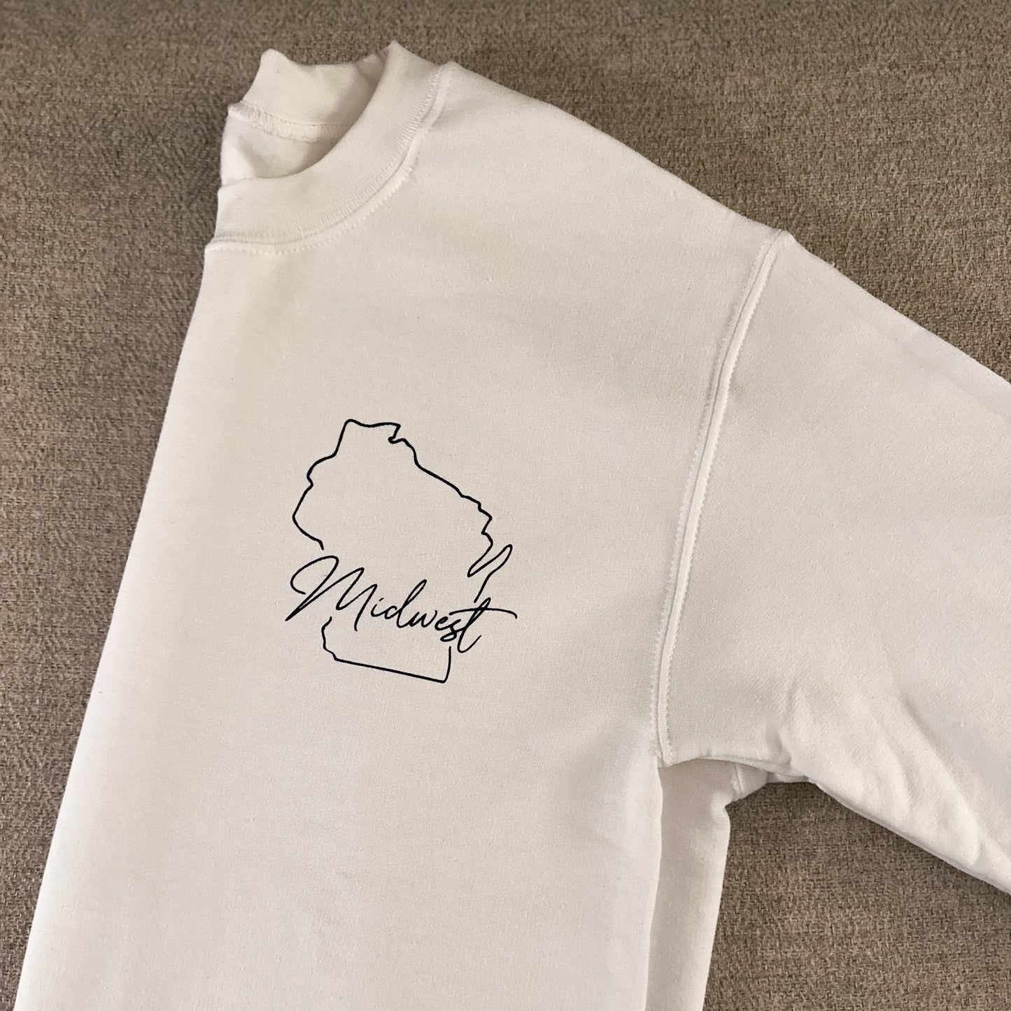 Midwest Wisconsin Crewneck Sweatshirt – Cozy, Classic & Full of State Pride