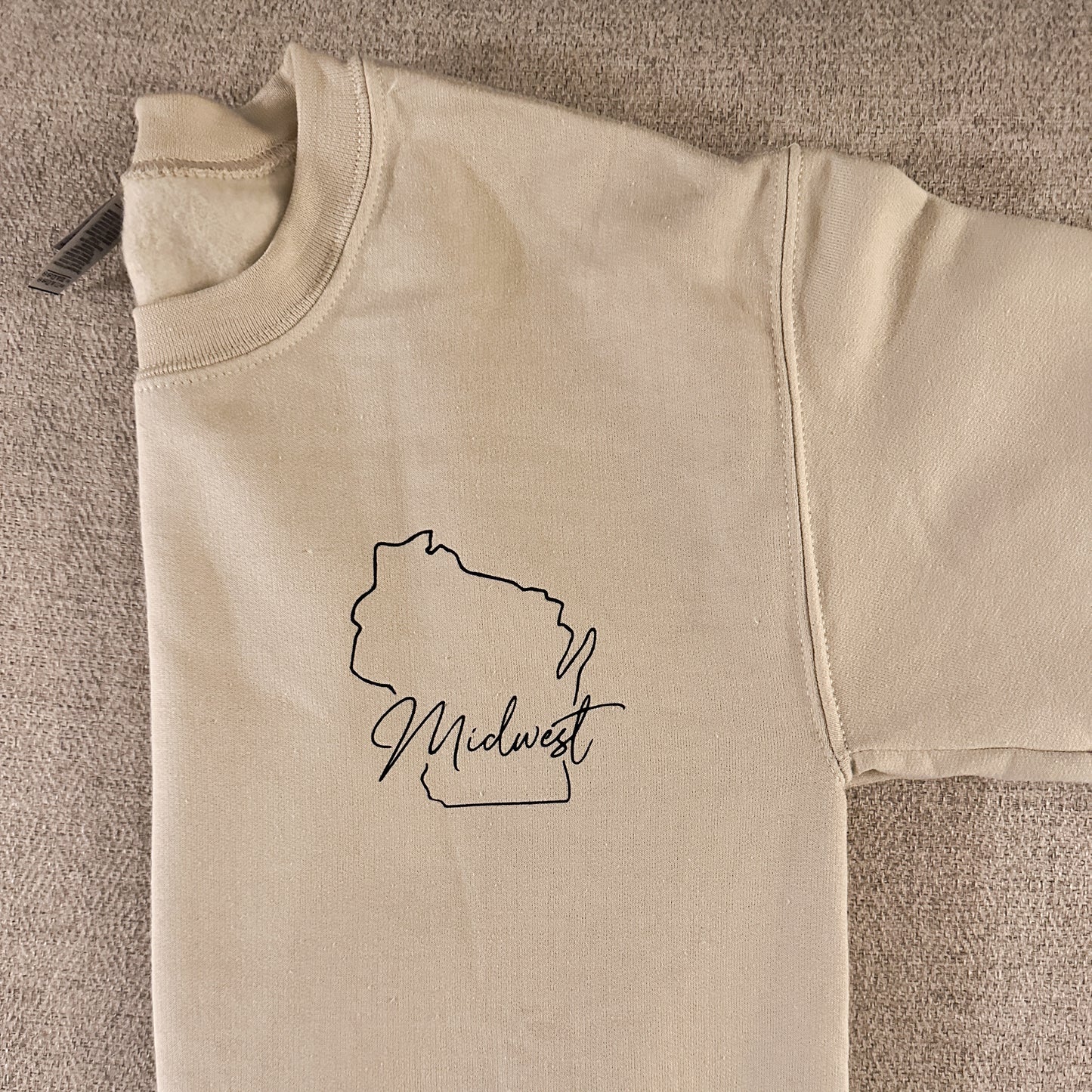 Midwest Wisconsin Crewneck Sweatshirt – Cozy, Classic & Full of State Pride