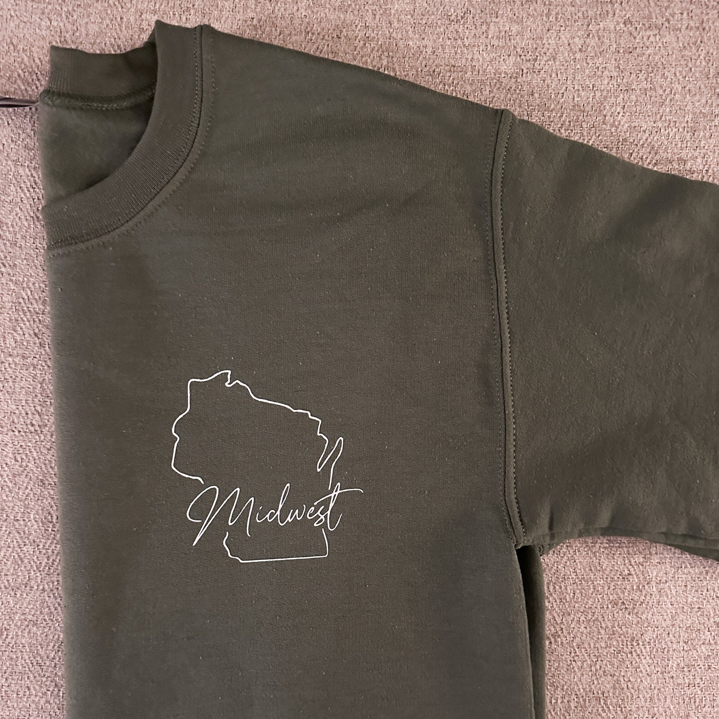 Midwest Wisconsin Crewneck Sweatshirt – Cozy, Classic & Full of State Pride