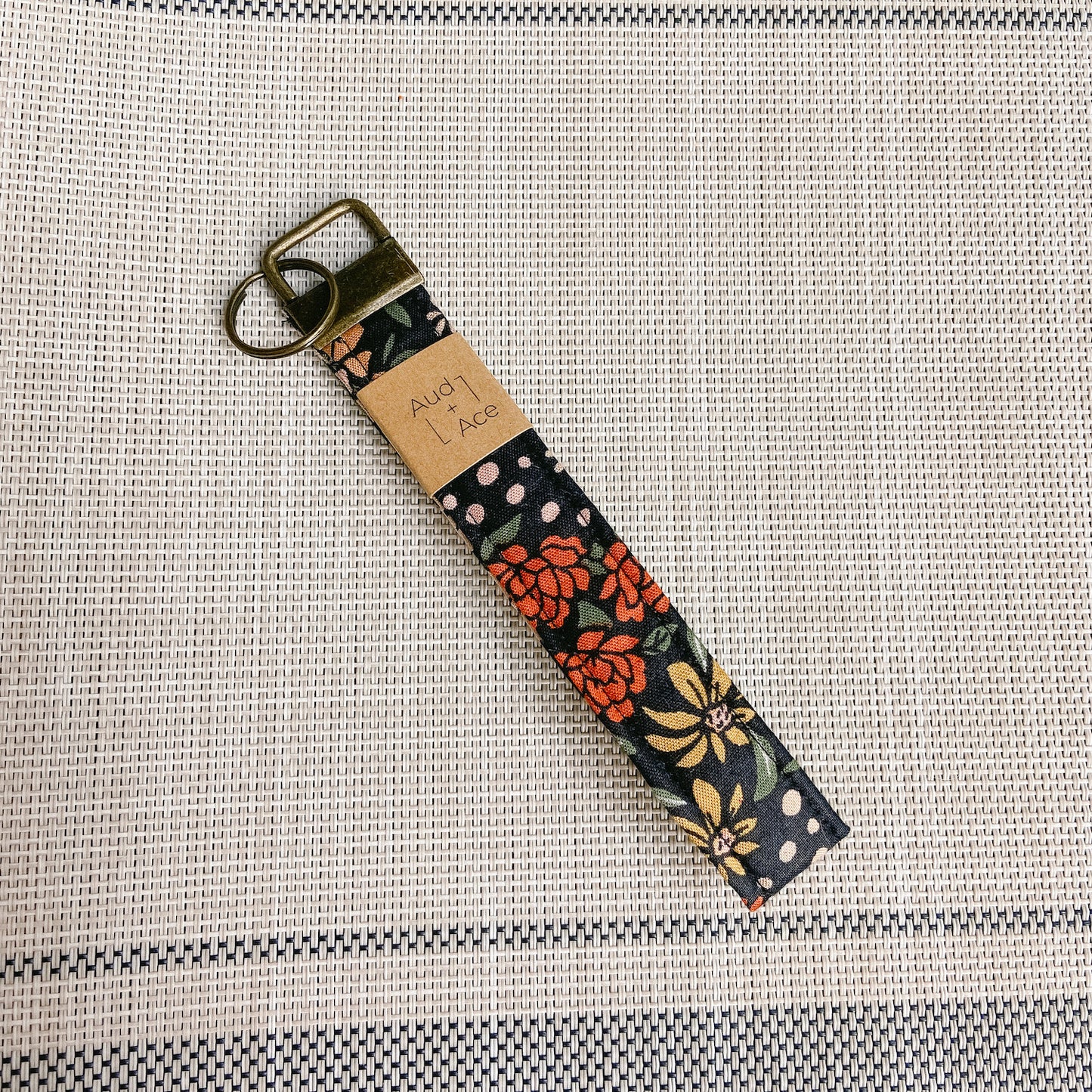 Fall Floral Key Chain