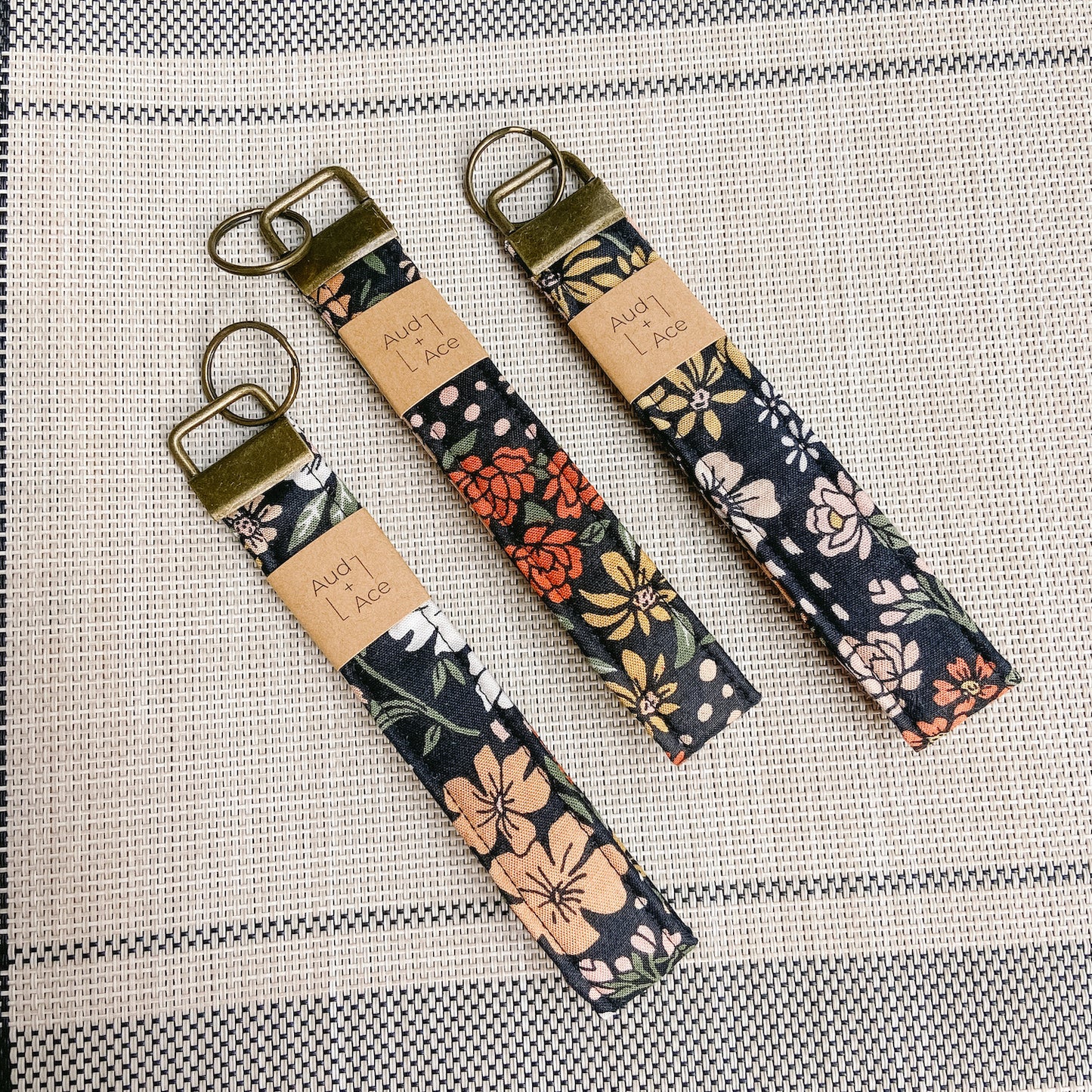 Fall Floral Key Chain