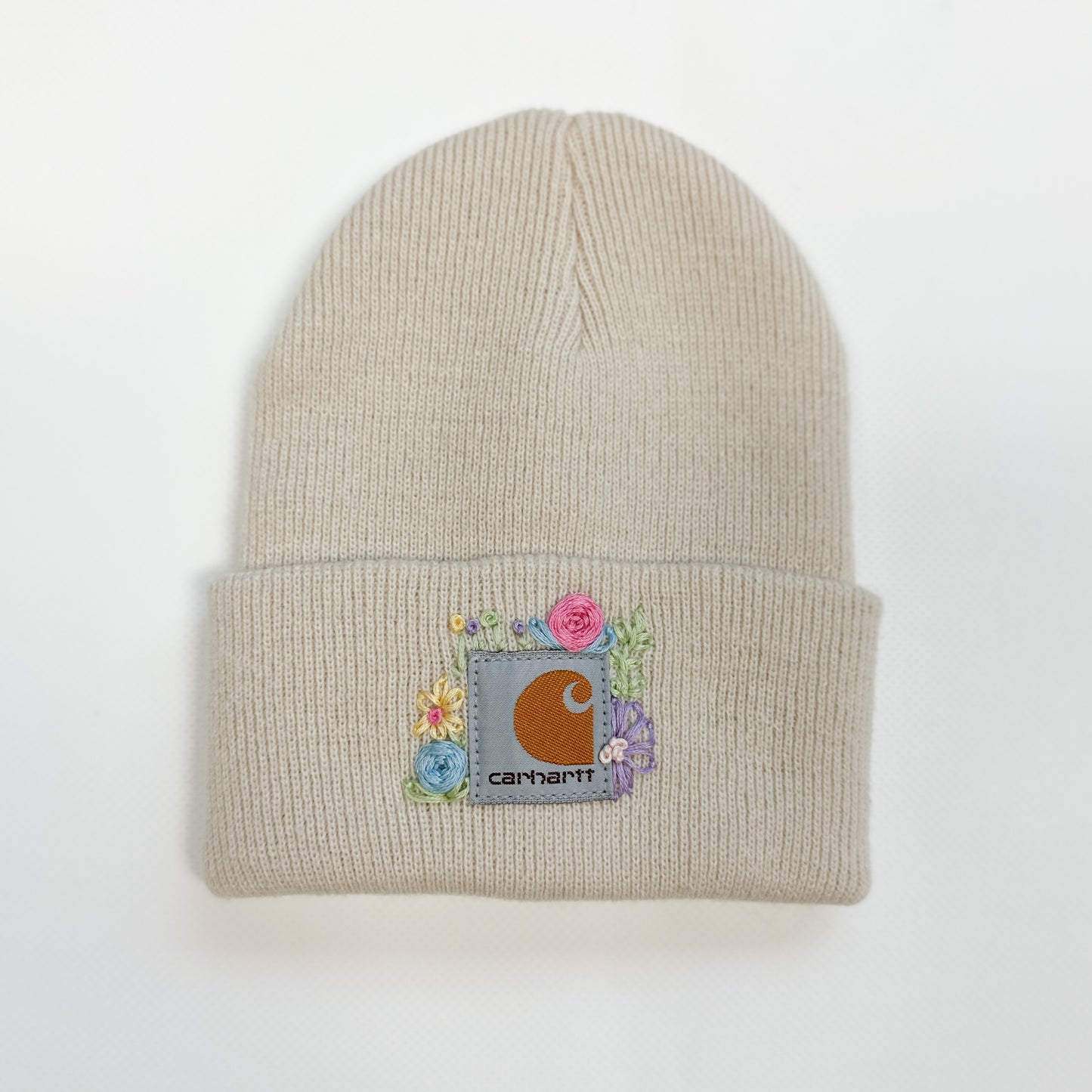 Floral Embroidered Toddler Hat