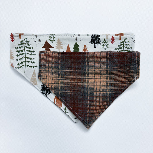 Holiday Trees/Brown Flannel